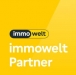 Das markante Logo von Immowelt, einer renommierten Plattform für Immobilienangebote, steht für Kompetenz und Vielfalt im Immobiliensektor für einen Immobilienmakler in München pasing obermenzing